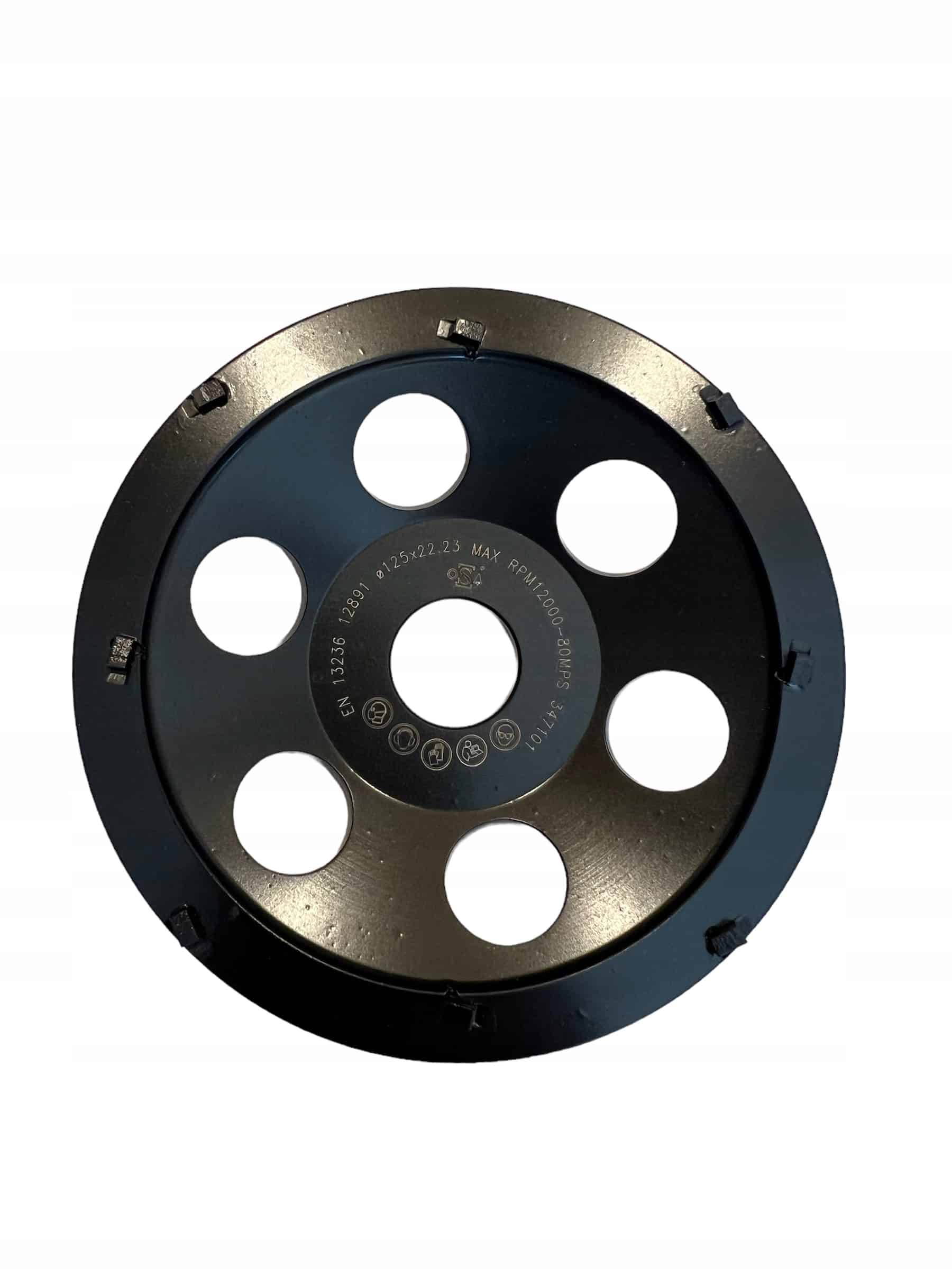 15e546f649569f87261a9e4259d2 TARCZA DIAMENTOWA PCD 125x22,2x8SEG DOUBLE RAW - obrazek 1