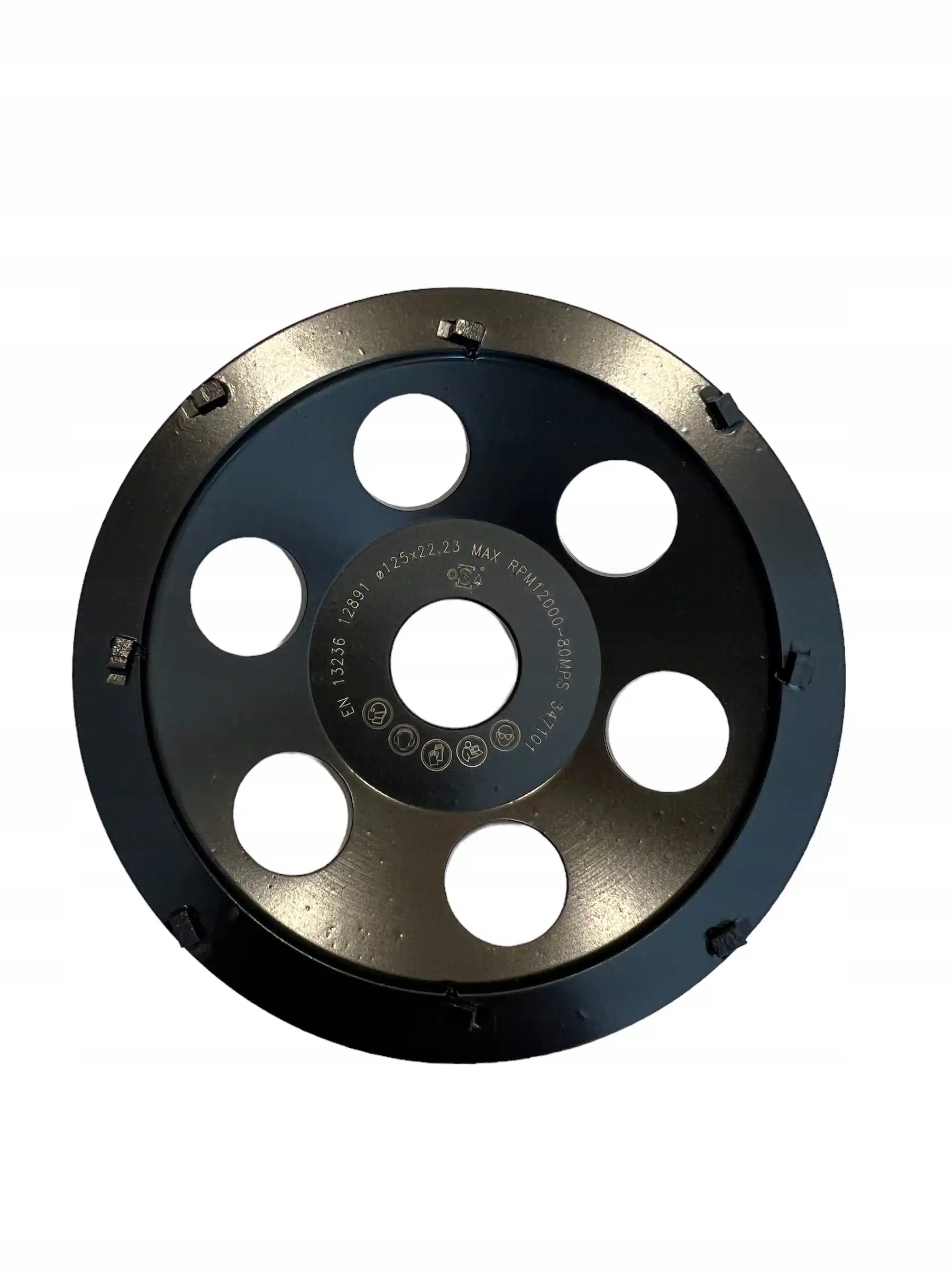 15e546f649569f87261a9e4259d2 TARCZA DIAMENTOWA PCD 125x22,2x8SEG DOUBLE RAW - obrazek 1