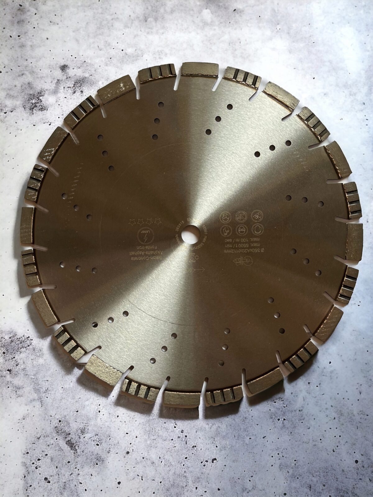 Tarcza diamentowa do betonu, asfaltu Mixstar 350xH12xT3,2x25,4mm - obrazek 2