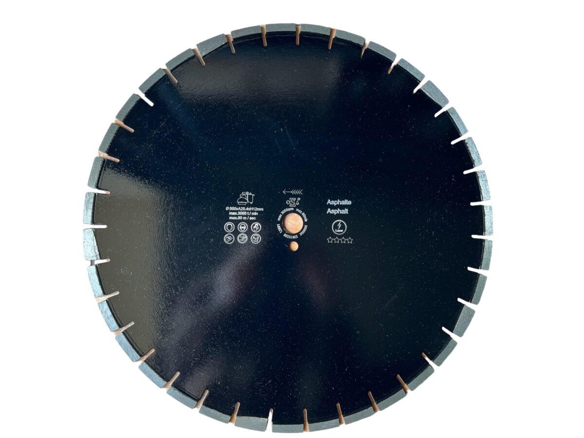 Tarcza diamentowa do asfaltu na betonie ASFAMAX 600xH12xT4,5x25,4mm - obrazek 4