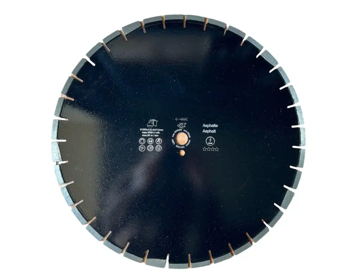 Tarcza diamentowa do asfaltu na betonie ASFAMAX 600xH12xT4,5x25,4mm - obrazek 4