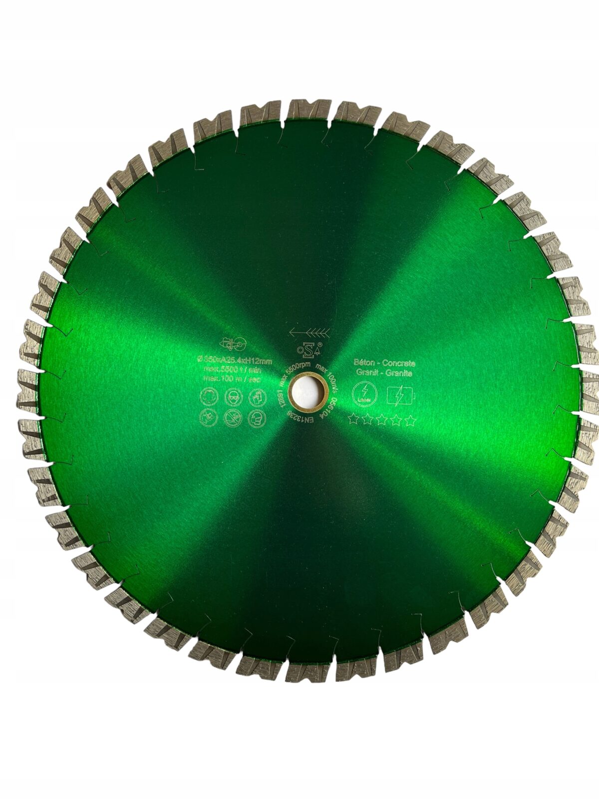 Tarcza diamentowa BATERY HAND - LASER HARD MATERIALS 230xH12xT2,3x22,2mm - obrazek 3