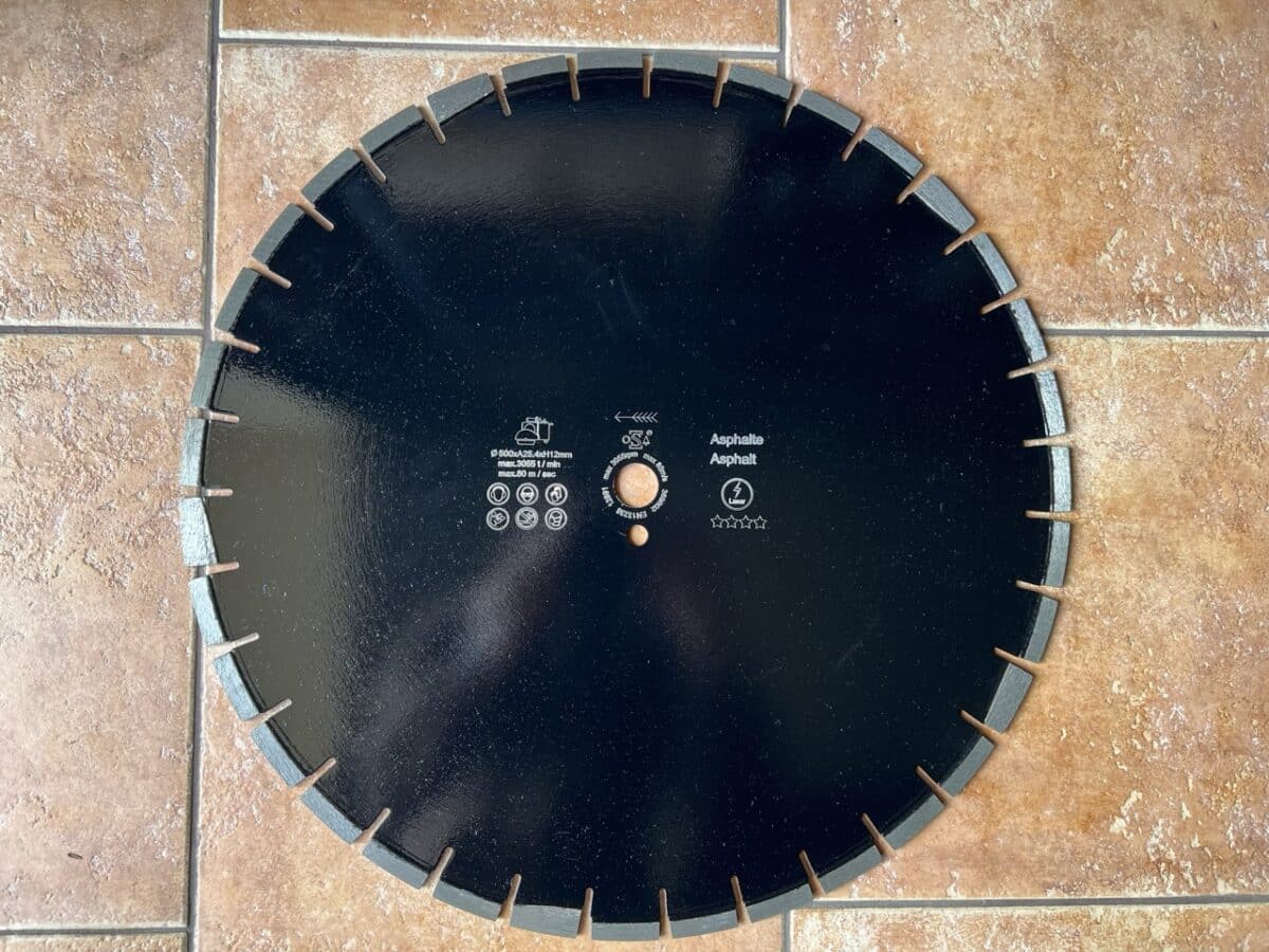 TARCZA DIAMENTOWA DO ASFALTU NA BETONIE ASFAMAX 500xH12xT4,0x25,4mm - obrazek 3