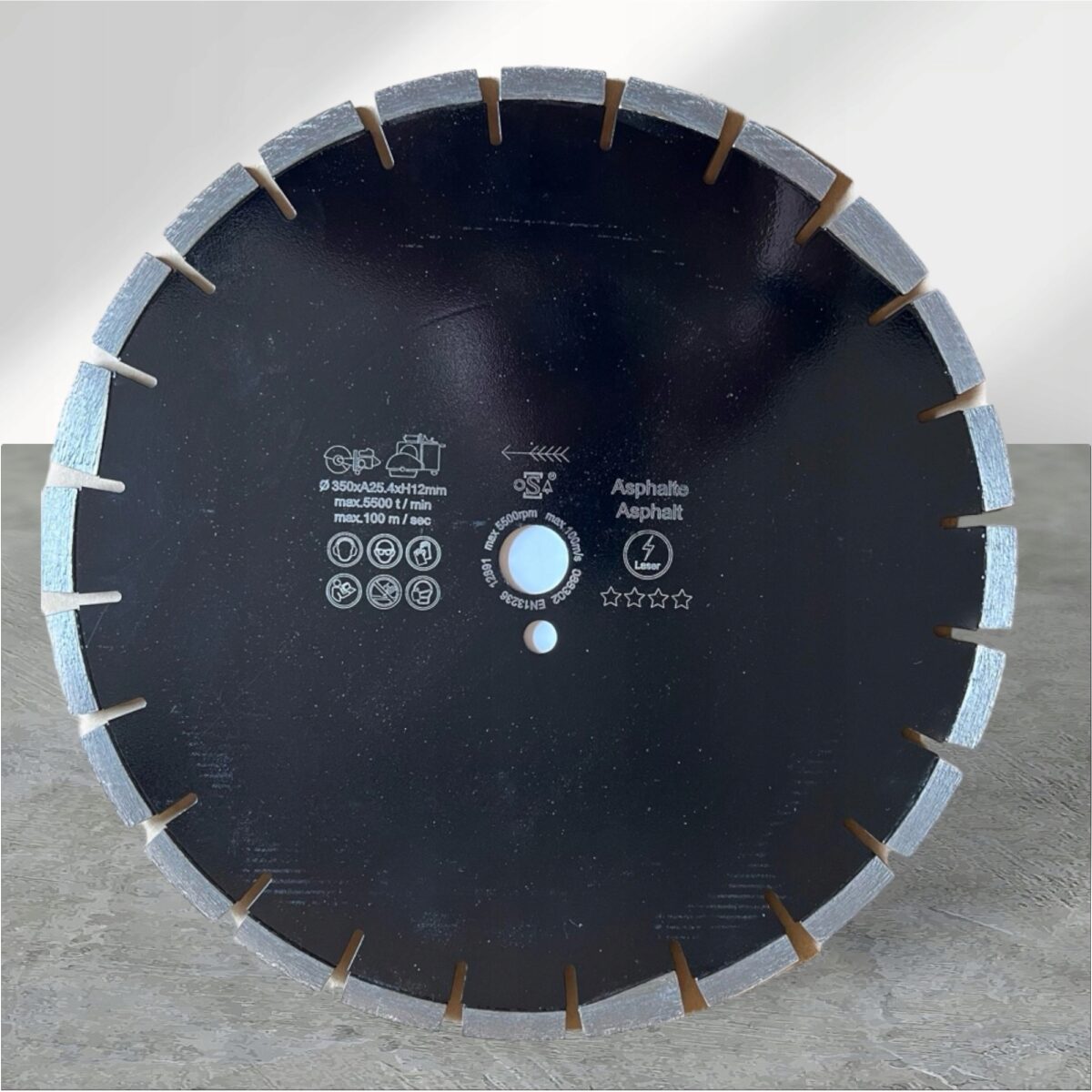 Tarcza diamentowa do asfaltu na betonie ASFAMAX 400xH12xT3,5x25,4mm - obrazek 2